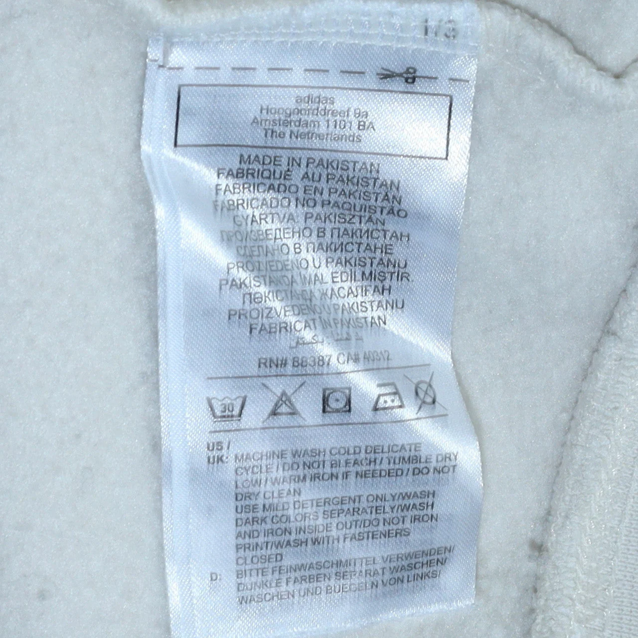 Adidas Women’s Beige 1/4 Zip Pullover Sweatshirt Size 12 - Image 5