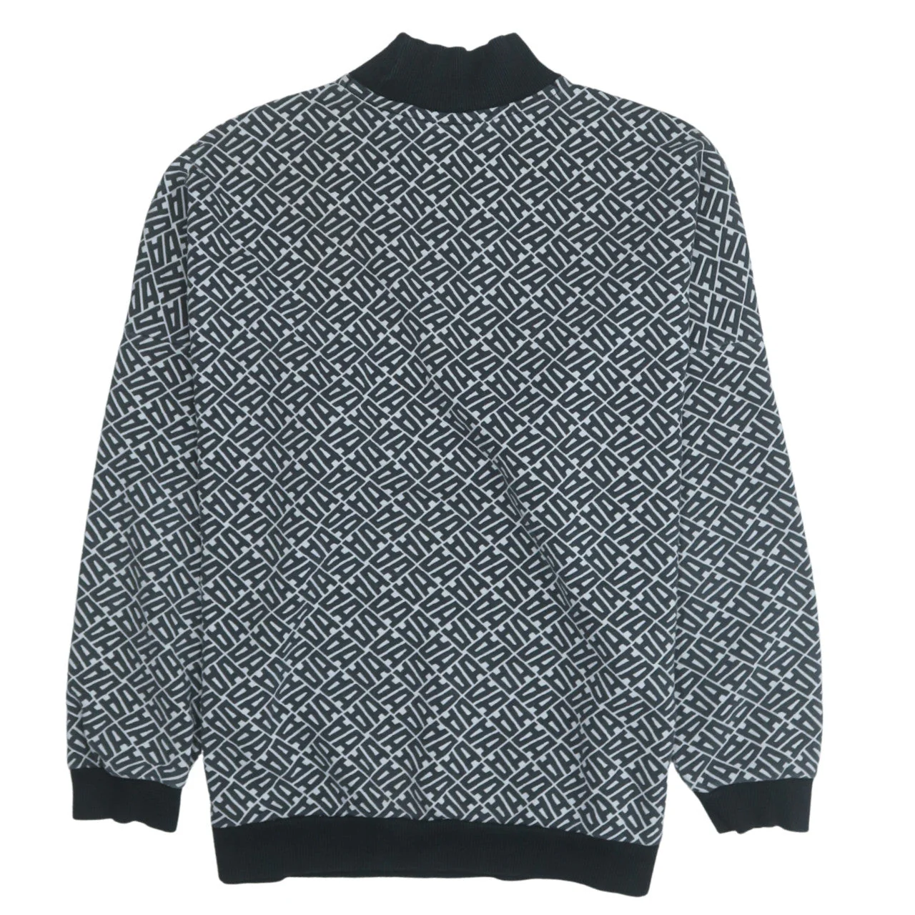 Adidas Women’s Black & White Geometric Logo Sweatshirt Size S - Image 4