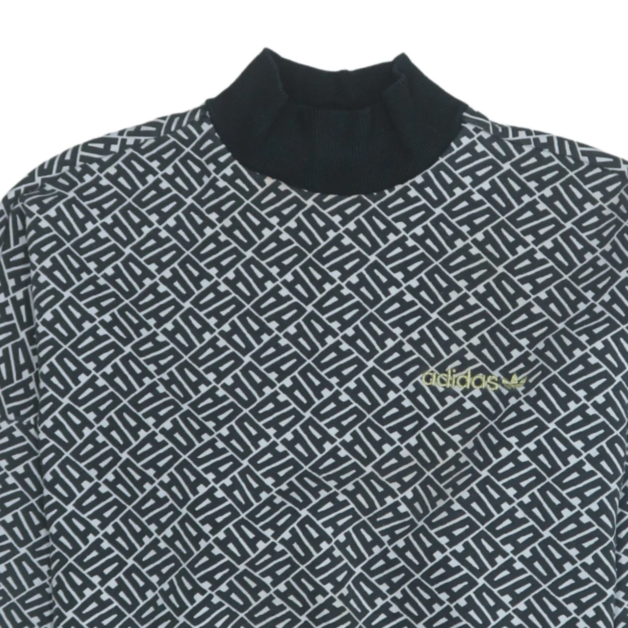 Adidas Women’s Black & White Geometric Logo Sweatshirt Size S - Image 6