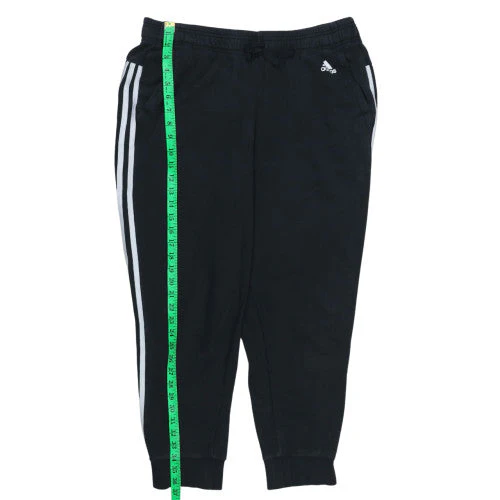 Adidas Women’s Black XL Jogger Sweatpants with White Stripes - Image 2