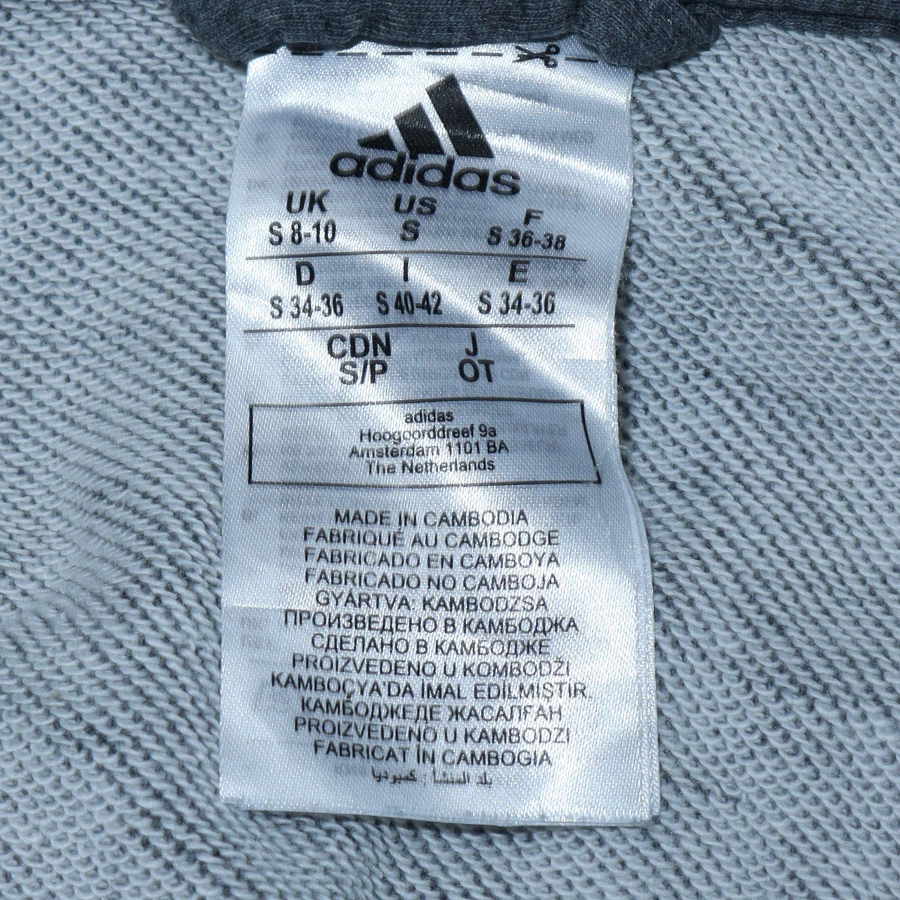 Adidas Women’s Dark Grey Full Zip Hoodie Size S 8-10 Pink Logo - Image 6