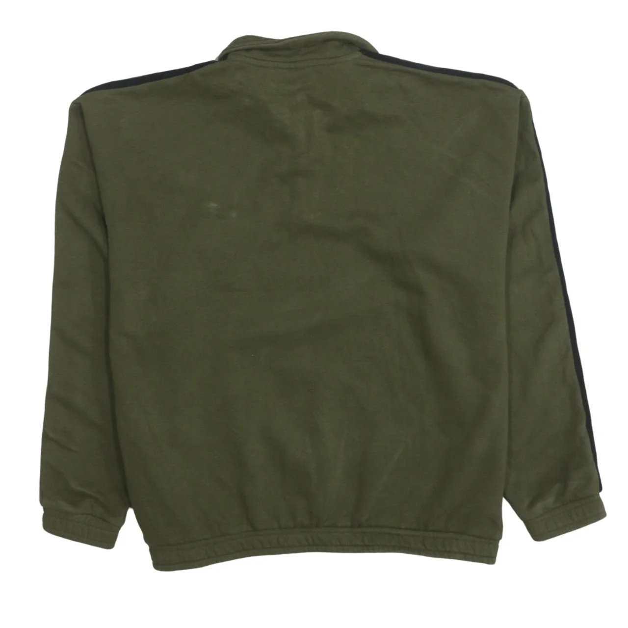 Adidas Women’s Green 1/2 Zip Pullover Sweatshirt UK 10 - Image 4