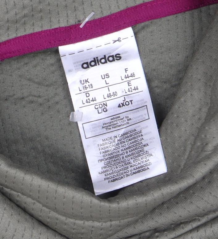Adidas Women’s Green Long Sleeve Pullover Sweatshirt Size L Aeroready - Image 4