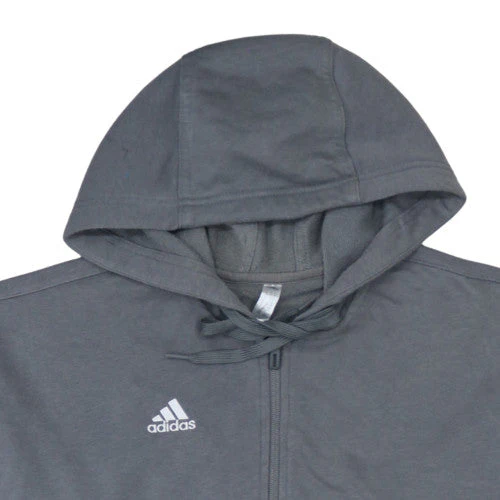 Adidas Women’s Grey Full Zip Hoodie Size M - Hooded Sweatshirt - Image 8