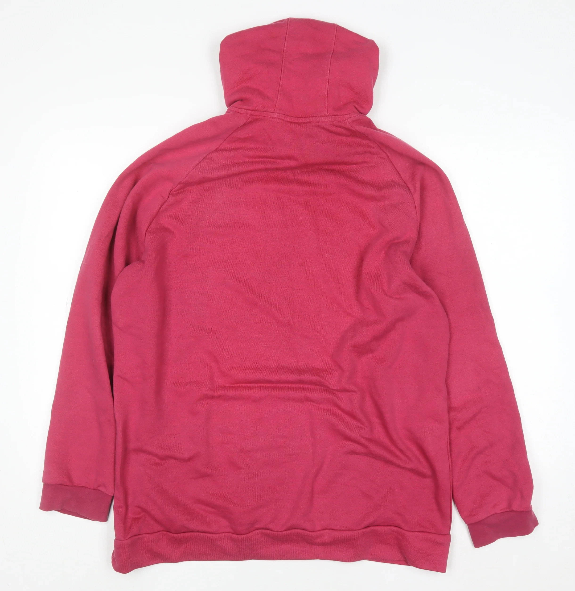 Adidas Women’s Pink Pullover Hoodie Size L 16-18 Cotton Blend - Image 3