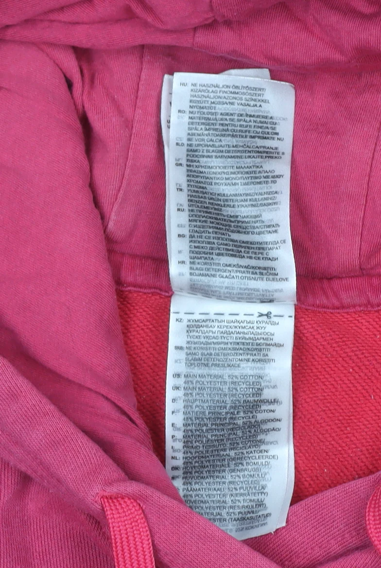Adidas Women’s Pink Pullover Hoodie Size L 16-18 Cotton Blend - Image 4