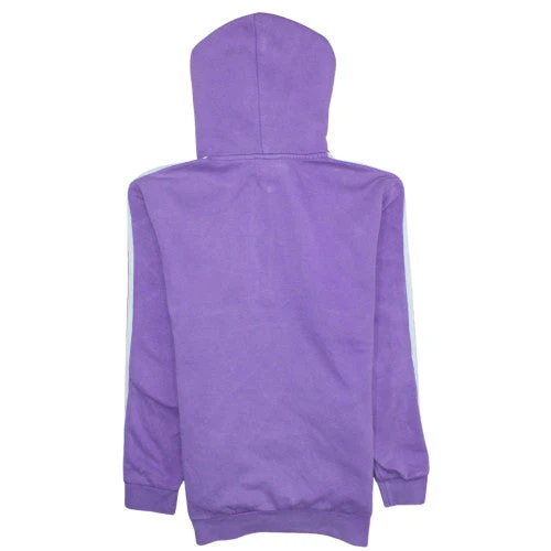 Adidas Women’s Purple 1/2 Zip Hoodie Medium Hooded Sweatshirt - Image 4