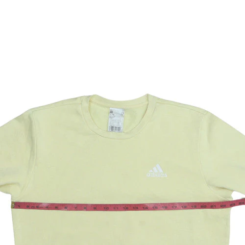 Adidas Women’s Yellow Sweatshirt L Pullover Crew Neck Casual - Image 2
