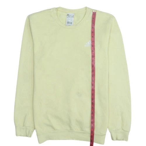 Adidas Women’s Yellow Sweatshirt L Pullover Crew Neck Casual - Image 3