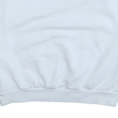 Adidas Women White Crew Neck Sweatshirt Size 8 Cotton Blend - Image 8