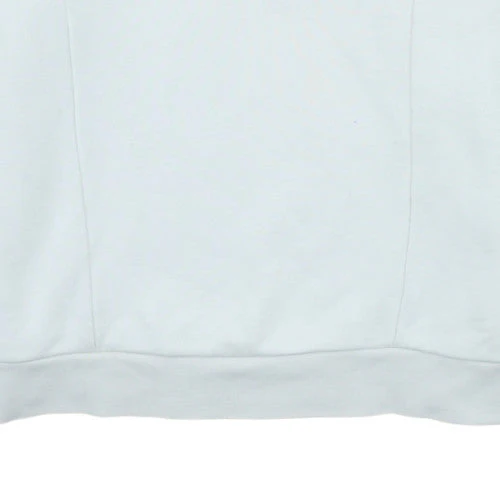 Adidas Women White Gold Logo Crew Neck Sweatshirt Size 10 - Image 7