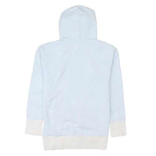 Adidas Women XS Blue Hooded Pullover Sweatshirt Logo Print - Image 4