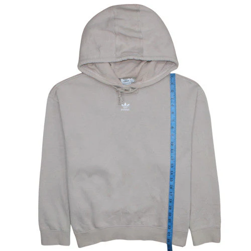 Adidas Womens Beige Hoodie 12-14 Pullover Cotton Blend Casual - Image 3
