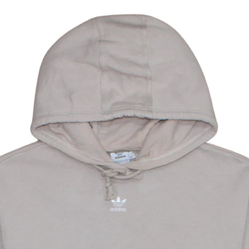 Adidas Womens Beige Hoodie 12-14 Pullover Cotton Blend Casual - Image 7
