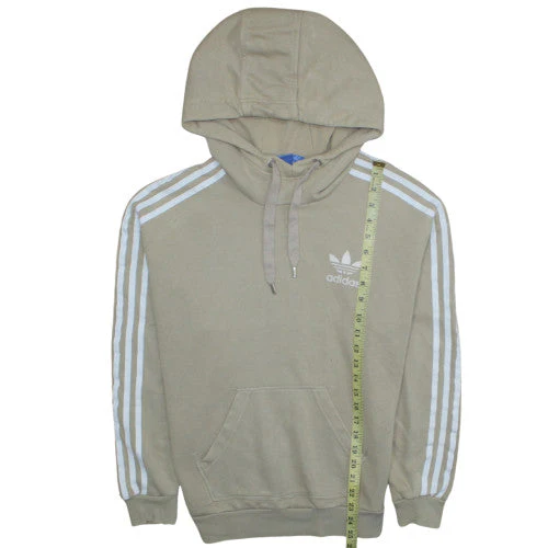 Adidas Womens Beige Pullover Hoodie Small Hooded Sweatshirt - Image 3