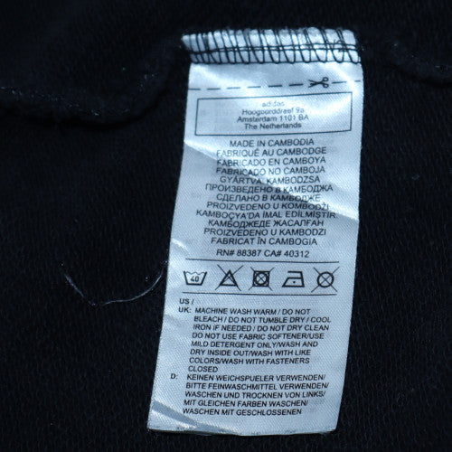 Adidas Womens Black 1/4 Zip Sweatshirt Size 10 Cotton Blend - Image 6