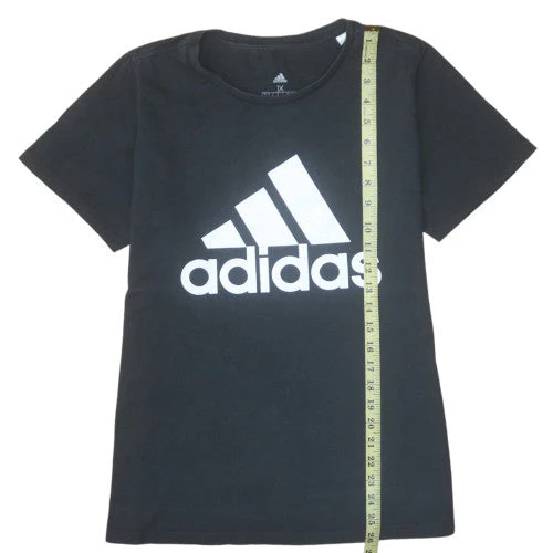 Adidas Women's Black 1X Plus Size Basic Cotton T-Shirt - Image 3