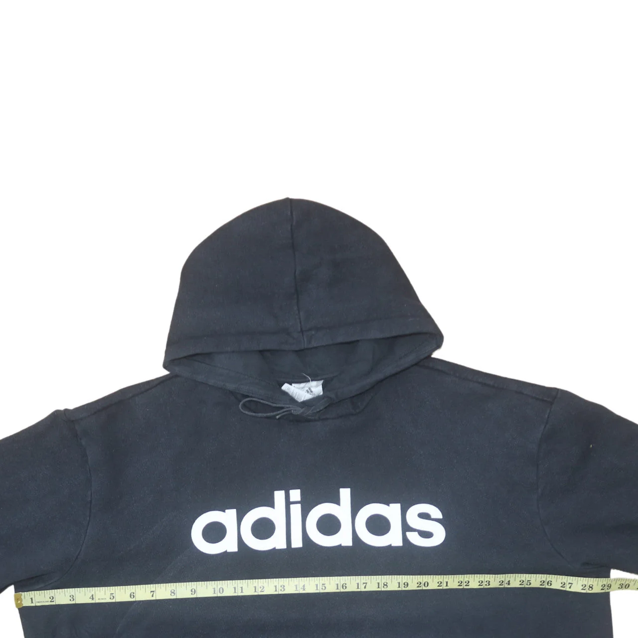 Adidas Womens Black 2XL Pullover Hoodie with Logo Print - Image 3