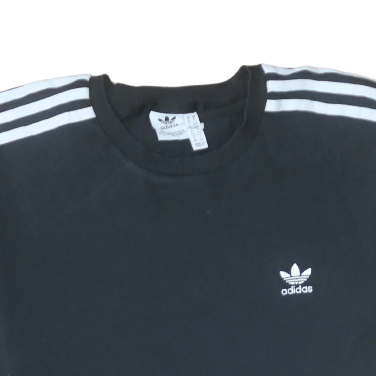 Adidas Women's Black 3-Stripes T-Shirt Dress Size 14 Cotton - Image 7