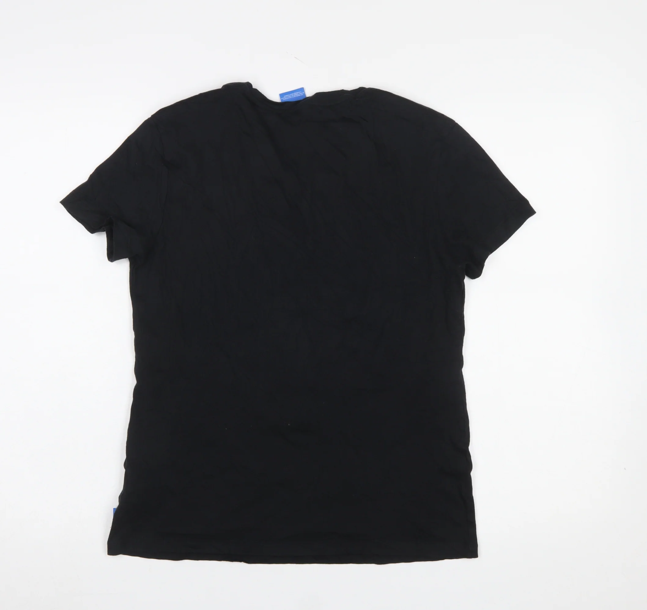 Adidas Womens Black Cotton Short Sleeve Logo T-Shirt Size 10 - Image 3