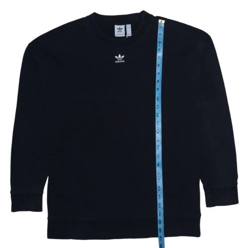 Adidas Womens Black Crew Neck Long Sleeve Sweatshirt Size 12 - Image 3