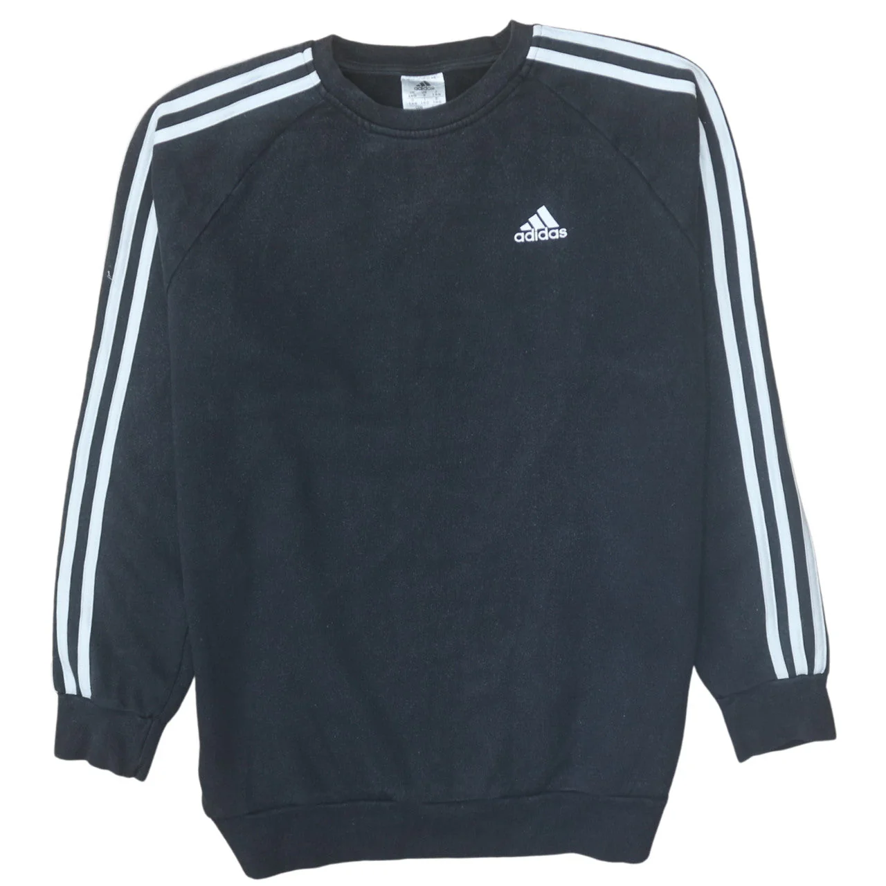 Adidas Women's Black Crew Neck Long Sleeve Sweatshirt Size S 8-10