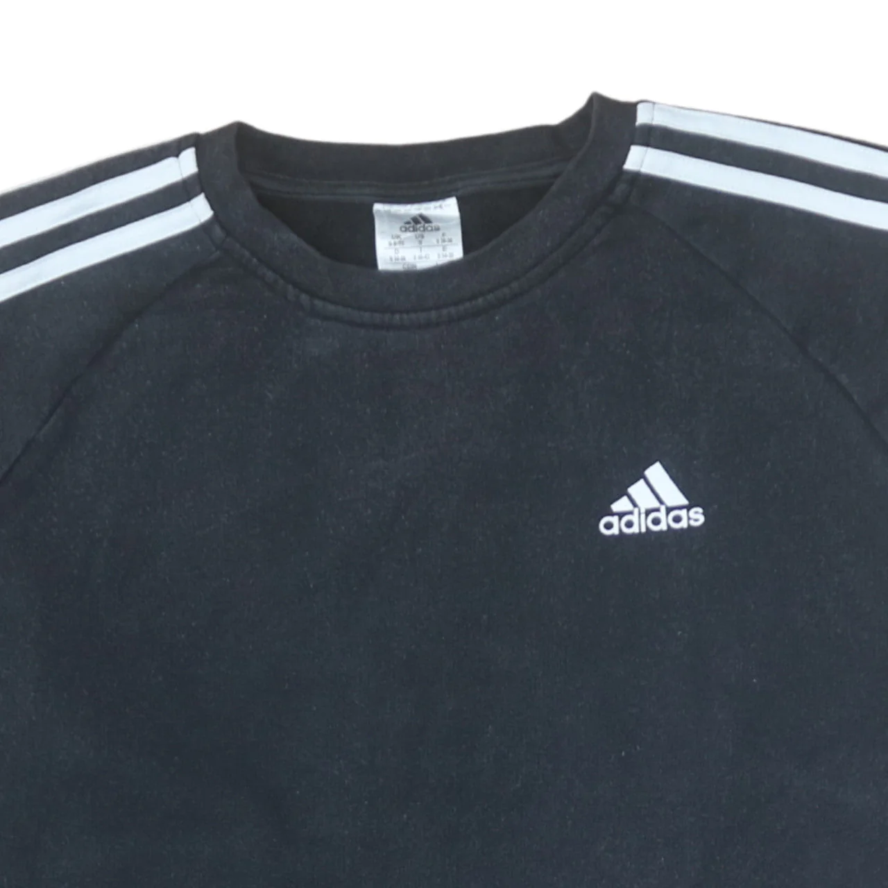 Adidas Women's Black Crew Neck Long Sleeve Sweatshirt Size S 8-10 - Image 8