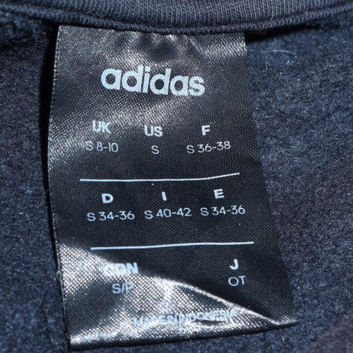 Adidas Women's Black Crew Neck Pullover Sweatshirt Size S 8-10 - Image 5