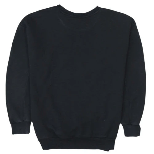 Adidas Womens Black Crew Neck Sweatshirt Size 8 Logo Print Pullover - Image 4