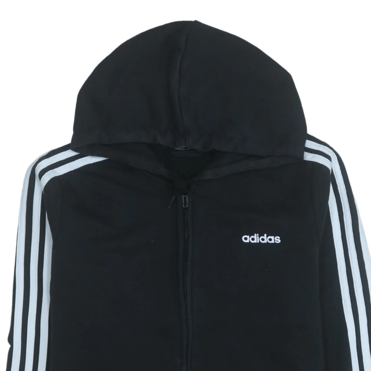 Adidas Womens Black Full Zip Hoodie L 16-18 Classic Sportswear - Image 8
