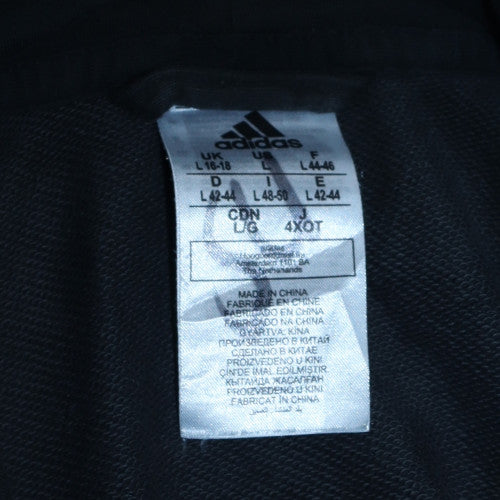 Adidas Womens Black Full Zip Hoodie L 16-18 Hooded Sweatshirt - Image 5