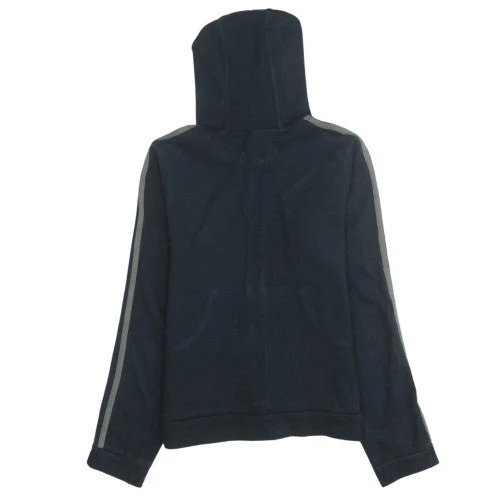 Adidas Womens Black Full Zip Hoodie Size L 100% Cotton Classic Fit - Image 4