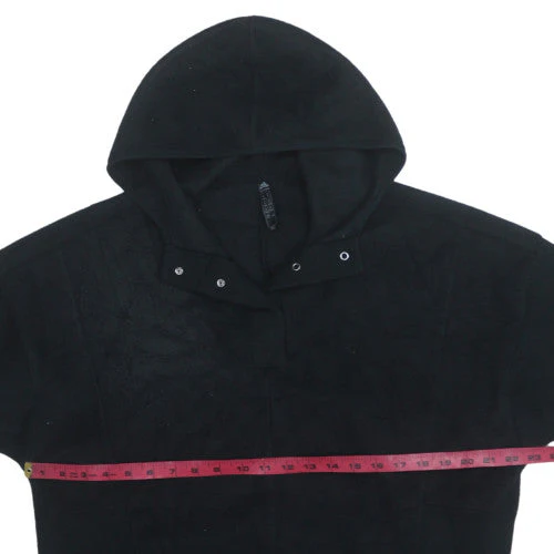 Adidas Womens Black Hooded Pullover Hoodie Size M Fleece Primegreen - Image 2