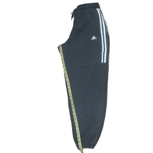Adidas Womens Black Jogger Trousers M Regular Fit Fleece Activewear - Image 2