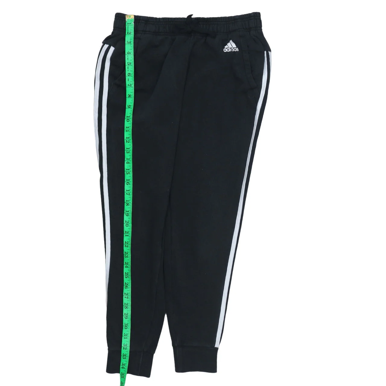 Adidas Women's Black Jogger Trousers S Side Stripe Elastic Waist - Image 2