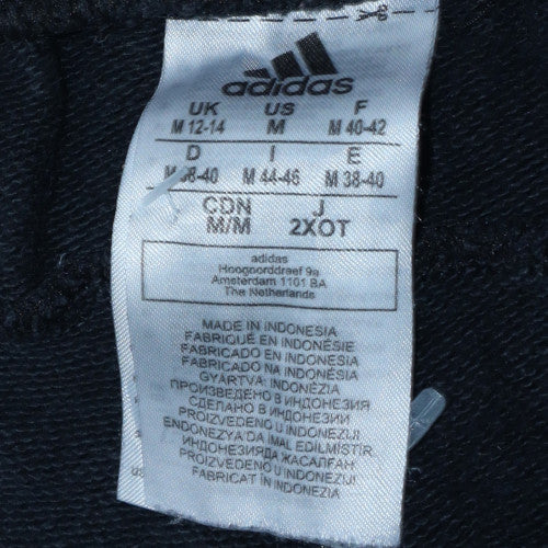 adidas Womens Black M Tapered Fleece Sweatpants - Image 5