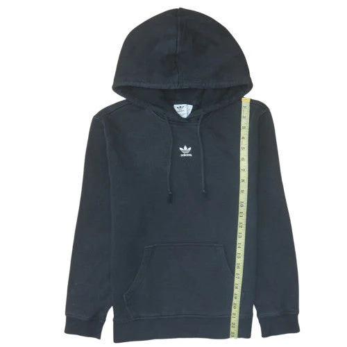 Adidas Womens Black Pullover Hoodie Size 6 Cotton Blend Casual - Image 2