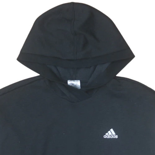 Adidas Womens Black Pullover Hoodie Size M 12-14 with Logo Detail - Image 8
