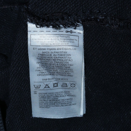 Adidas Womens Black Pullover Hoodie UK 10 with Logo Trim Detail - Image 6