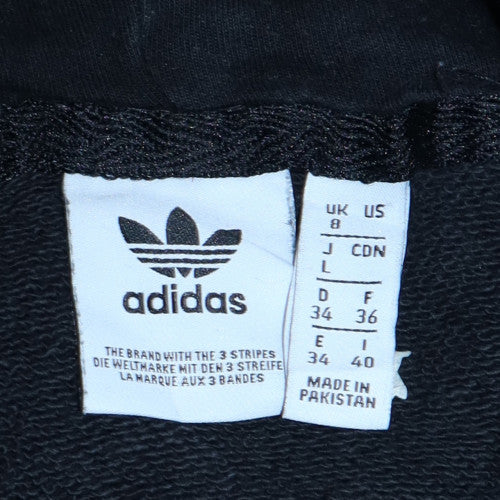 Adidas Women's Black Pullover Hoodie UK 8 Trefoil Logo Casual Sweatshirt - Image 5