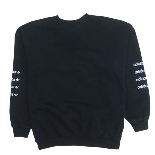 Adidas Womens Black Size 12 Crew Neck Pullover Sweatshirt - Image 4