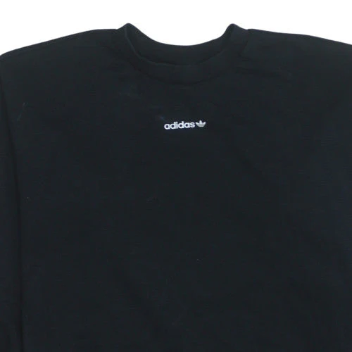 Adidas Womens Black Size 12 Crew Neck Pullover Sweatshirt - Image 7