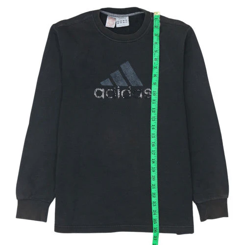 Adidas Womens Black Size 14 Pullover Sweatshirt with Logo - Image 2