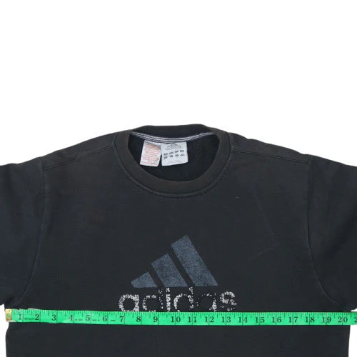 Adidas Womens Black Size 14 Pullover Sweatshirt with Logo - Image 3