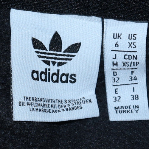 Adidas Womens Black Size 6 Pullover Hoodie Classic Style - Image 5