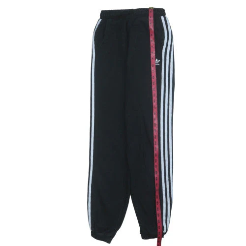 Adidas Womens Black Sweatpants Size 10 Fleece Elastic Waist Joggers - Image 2