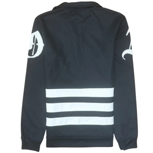 Adidas Womens Black Track Jacket Size M Full Zip Sportswear - Image 4