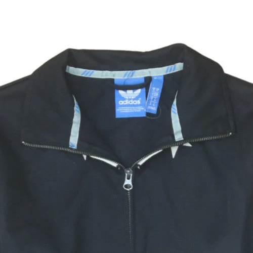 Adidas Womens Black Track Jacket Size M Full Zip Sportswear - Image 8