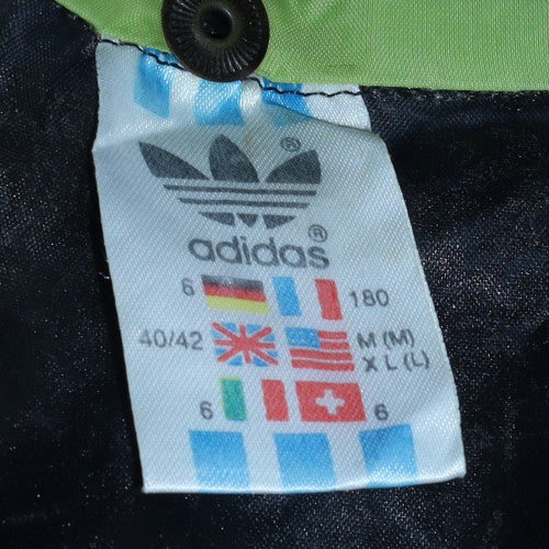 Adidas Womens Black Windbreaker Jacket Size 12 Hooded Retro Sports Style - Image 5
