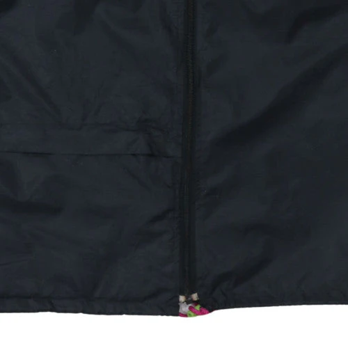 Adidas Womens Black Windbreaker Jacket Size 12 Hooded Retro Sports Style - Image 7